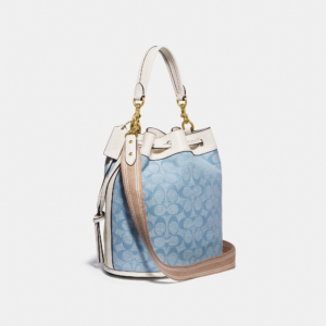 Alternative view of Túi Coach Field Bucket Bag In Signature Chambray C4693 B4SUX
