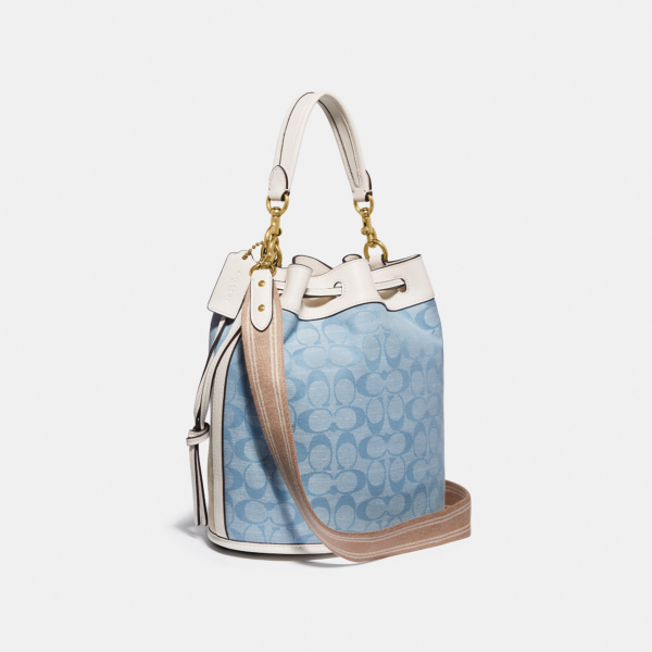 Túi Coach Field Bucket Bag In Signature Chambray C4693 B4SUX - Ảnh 2