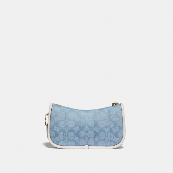 Túi Coach Swinger 20 In Signature Chambray With Quilting C5016 B4SUX - Ảnh 2