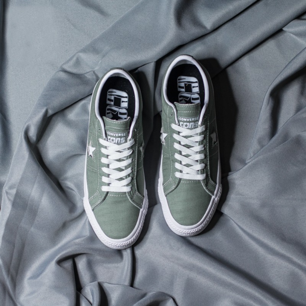 Giày Converse One Star Pro OX JA Canvas 'Green' 165337C - Ảnh 5