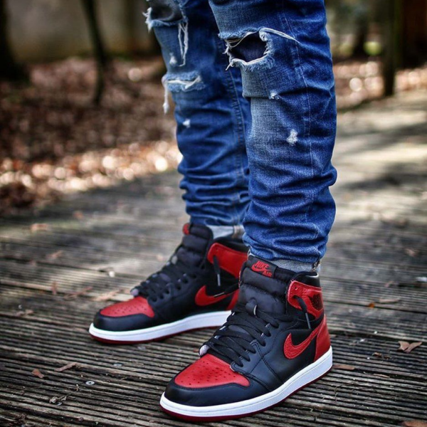 Giày Nike Air Jordan 1 Retro Bred 'Banned' (2016) 555088-001 - Ảnh 2