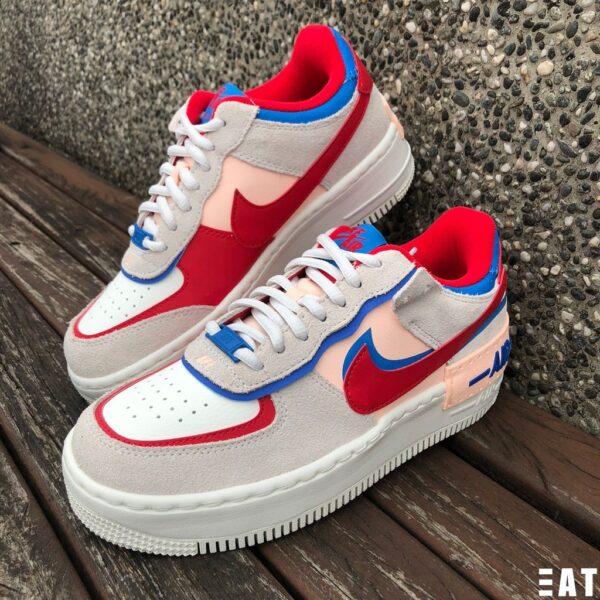 Giày Nike Wmns Air Force 1 Shadow 'Sail Royal Red' CU8591-100 - Ảnh 4