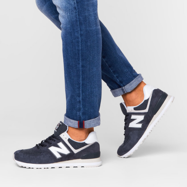 Giày New Balance 574 Fleece 'Navy' ML574SPZ - Ảnh 4