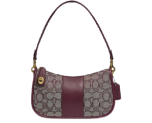 Túi Coach Swinger Bag In Signature Jaccquard C0721 BURGUND