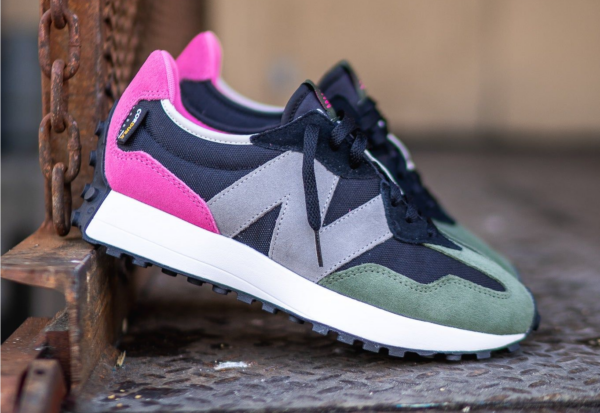 Giày New Balance 327 'Black Pink Green' MS327WR1 - Ảnh 5