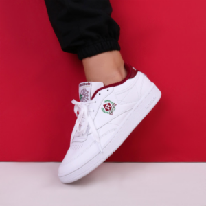 Giay Reebok Club C 85 'White Classic Burgundy' H05810