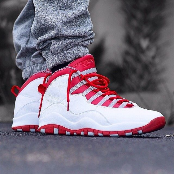 Giày Nike Air Jordan 10 Retro 'Red Steel' 2005 310805-161 - Ảnh 2