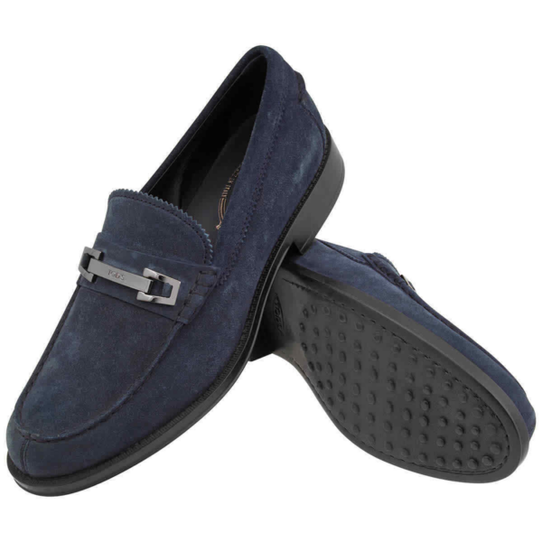 GIày Tod's Men's Navy Suede Loafer 'Blue' XXM0UD0N650RE0U80562 - Ảnh 3