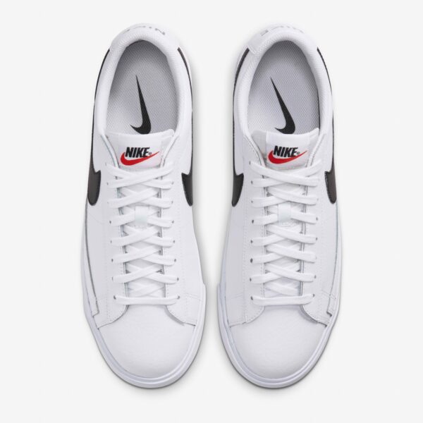 Giày Nike Blazer Low Leather 'Black Swoosh' CZ1089-100 - Ảnh 3