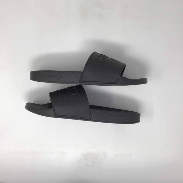 Dép Gucci Logo Rubber Slide 'Black' 522887-JCZ00-1031 - Ảnh 2