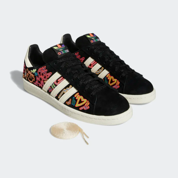 Giày Adidas Campus 80s Pride 'Black' GX6390 - Ảnh 2