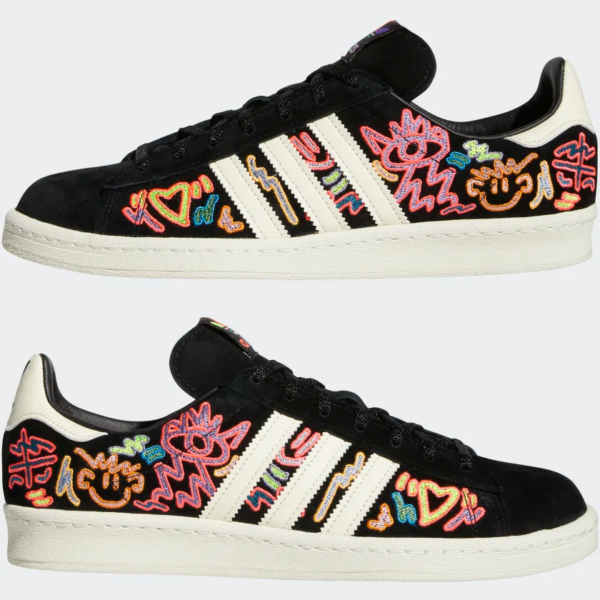 Giày Adidas Campus 80s Pride 'Black' GX6390 - Ảnh 5