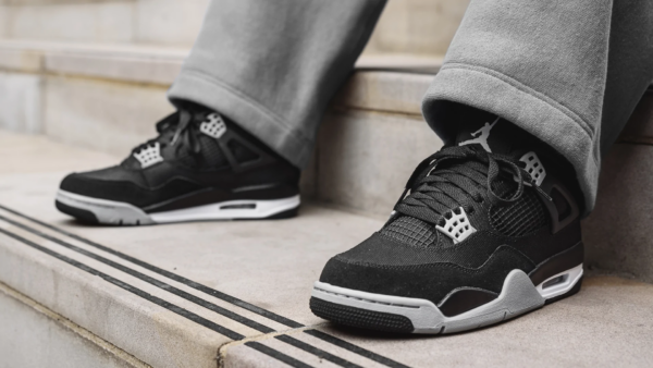 Giày Nike Air Jordan 4 Retro 'Black Canvas' DV0553-006 - Ảnh 6