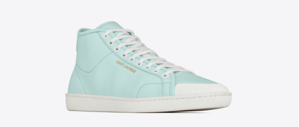 Giày Saint Laurent Court Classic SL39 Mid-Top Sneakers 'Mint' - Ảnh 4