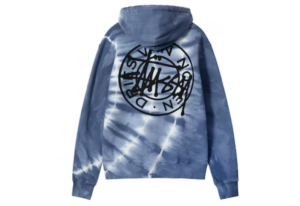 Ao Stussy x Dries Van Noten Tie Dye Hoodie 'Blue'