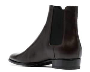 Alternative view of Giày Saint Laurent Wyatt Chelsea Boots In Smooth Leather 'Brown'