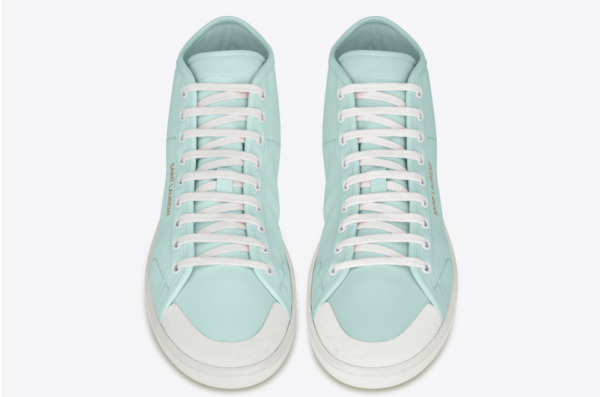 Giày Saint Laurent Court Classic SL39 Mid-Top Sneakers 'Mint' - Ảnh 2