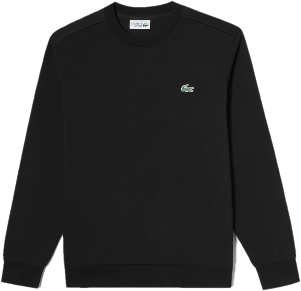 Ao Lacoste Mesh Coloration Easy Crew Neck Sweatshirt 'Black' SH964E-53G-031