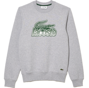 Ao Lacoste Round Neck Fleece Sweatshirt 'Gray' SH5087-53G-CCA