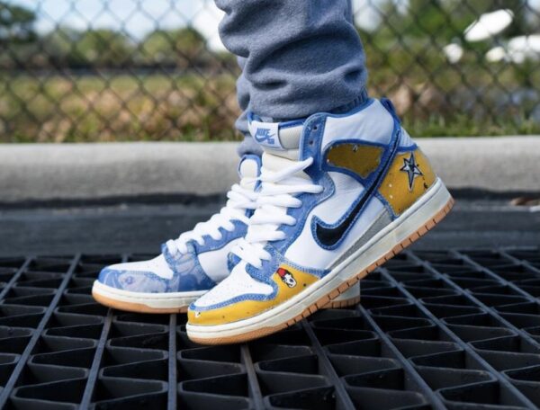 Giày Nike Carpet Company x Dunk High SB 'Blue' CV1677-100 - Ảnh 4