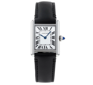 Dong Ho Cartier Tank Must Watch Small SolarBeat Steel Strap 'Black' WSTA0060