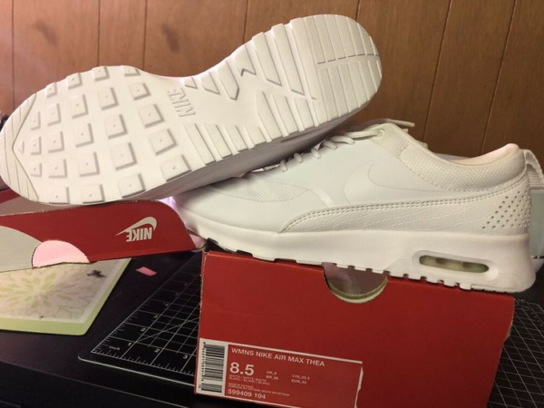 Giày Nike Wmns Air Max Thea 'Triple White' 599409-104 - Ảnh 2