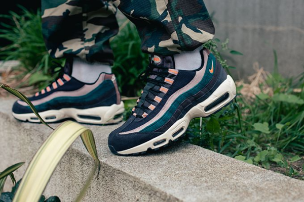 Giày Nike Air Max 95 Premium Oil Grey Teal 538416-018 - Ảnh 6