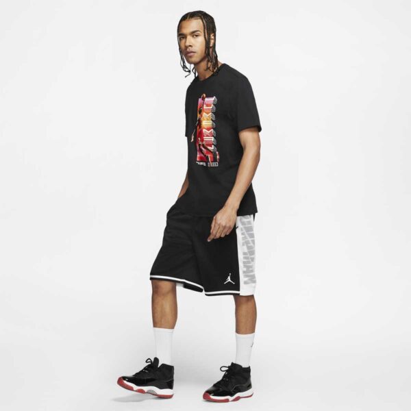 Quần Nike Jordan Jumpman Mens Basketball Shorts Black White CD4907-011 - Ảnh 4
