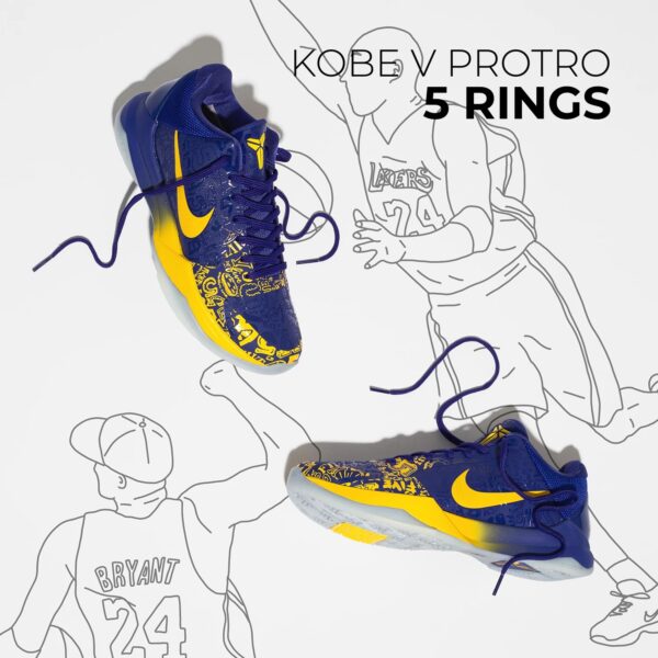 Giày Nike Zoom Kobe 5 Protro '5 Rings' CD4991-400 - Ảnh 2