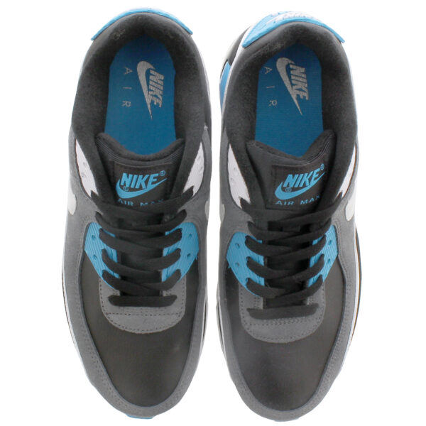 Giày Nike Air Max 90 Leather GS 'Black Dark Grey' CD6864-005 - Ảnh 3