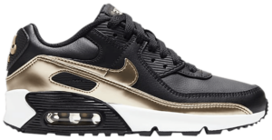 Giày Nike Air Max 90 LTR GS 'Black Metallic Gold Star' CD6864-008