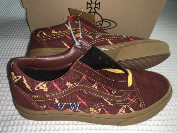 Giày Vans Vivienne Westwood x Old Skool 'Anglomania' VN0A4BV5VZP - Ảnh 3