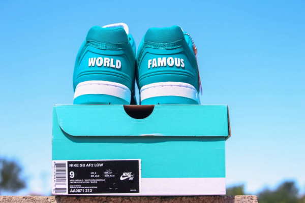 Giày Nike Supreme x Air Force 2 Low 'Teal' AA0871-313 - Ảnh 5