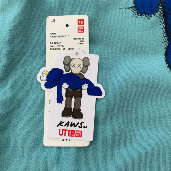 KAWS x Uniqlo Blue BFF Tee Green KW-UBLBFFTGN - Ảnh 3