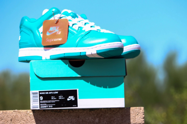 Giày Nike Supreme x Air Force 2 Low 'Teal' AA0871-313 - Ảnh 4