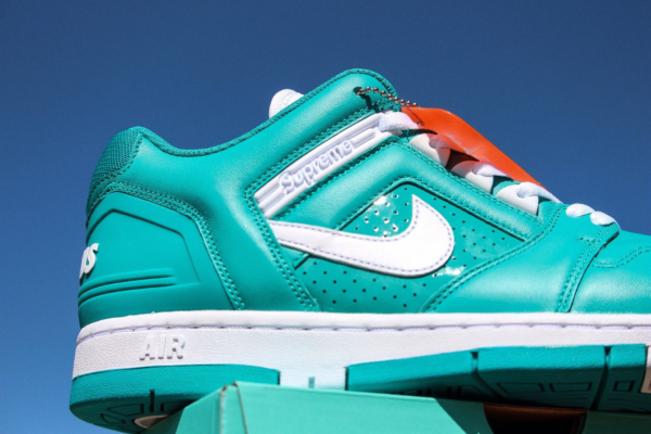 Giày Nike Supreme x Air Force 2 Low 'Teal' AA0871-313 - Ảnh 6