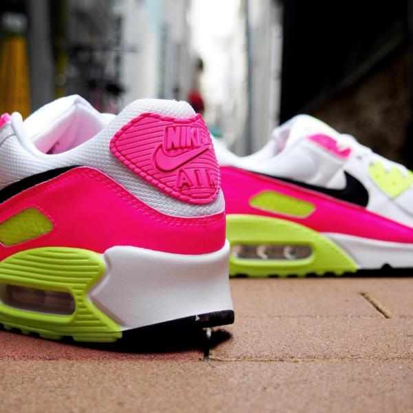 Giày Nike Wmns Air Max 90 GS 'Pink Volt' CT1030-100 - Ảnh 3