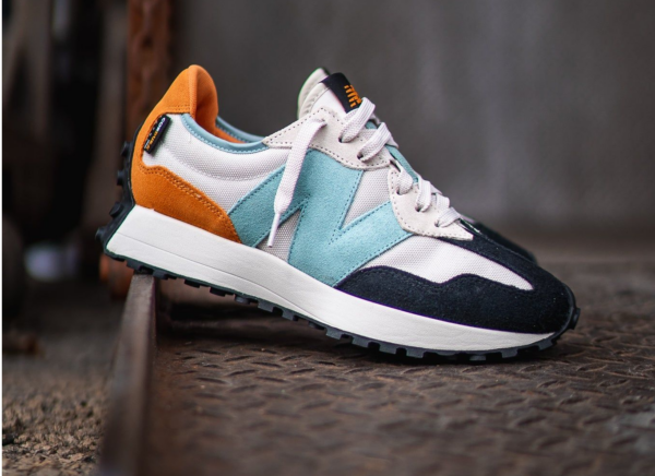 Giày New Balance 327 'Moonbeam Madras Orange' MS327WN1 - Ảnh 4