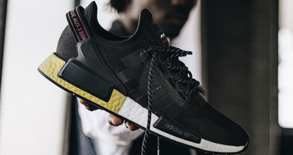 Giày Adidas NMD R1 V2 J 'Black Gold Metallic' FW8048 - Ảnh 5