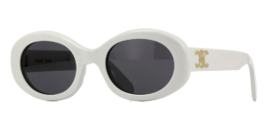 Kinh Celine Oval Sunglasses 'Gold White' CL40194U-25A