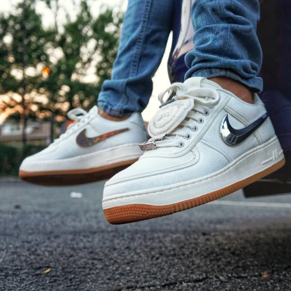 Giày Nike Air Force 1 Low Travis Scott Sail AQ4211-101 - Ảnh 4