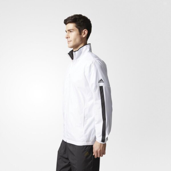 Áo Adidas Mens Essentials 3 Stripes Tricot Tracksuits White CF5588 - Ảnh 3