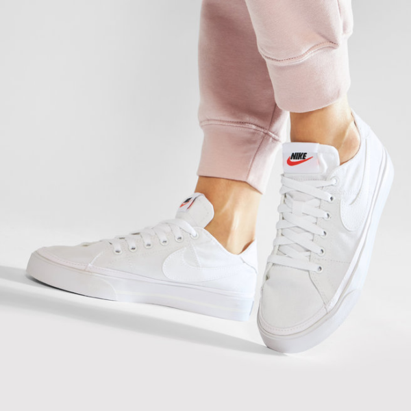 Giày Nike Wmns Court Legacy Canvas 'Triple White' CZ0294-100 - Ảnh 5
