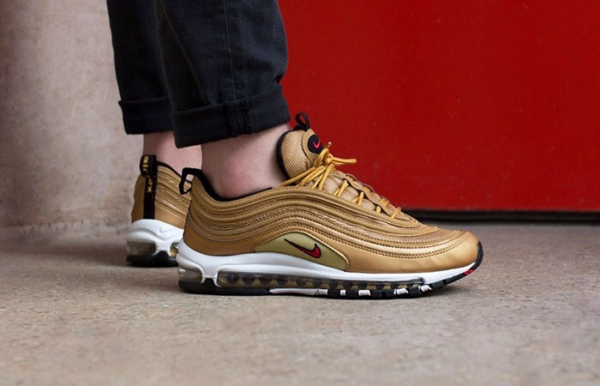 Giày Nike Air Max 97 OG QS 'Metallic Gold' 884421-700 - Ảnh 5