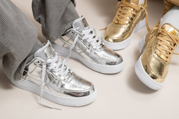 Giày Nike Air Force 1 SP "Metallic Silver" CQ6566-001 - Ảnh 4