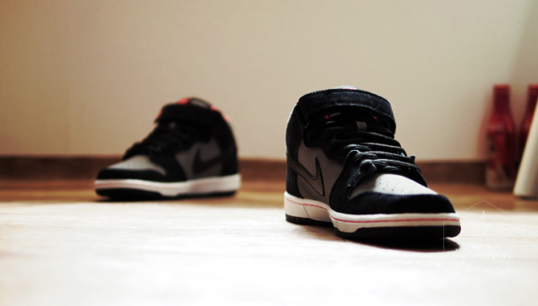 Giày Nike Dunk SB Mid 'Black Medium Grey' 314383-018 - Ảnh 6