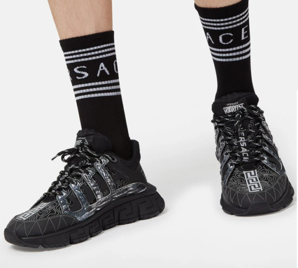 Giày Versace Trigreca Trainers 'Black' DSU8094-D18TCG-D4192 - Ảnh 4