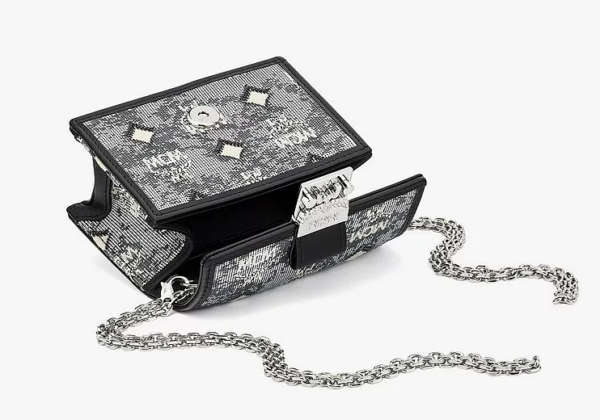 Túi MCM Chain Wallet in Vintage Jacquard Monogram MYLBATQ01EG001 - Ảnh 3