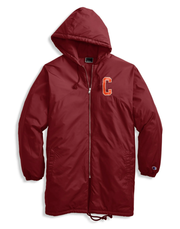 Áo Champion Sideline Jacket C Logo Block Arch Logo Cherry Pie