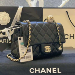 Alternative view of Túi Chanel Wmns Flap Bag Lambskin Black Leather AS1787-B02916-94305